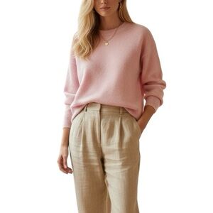 Uniqlo 100% Lambs Wool Sweater Long Sleeve Crew Neck